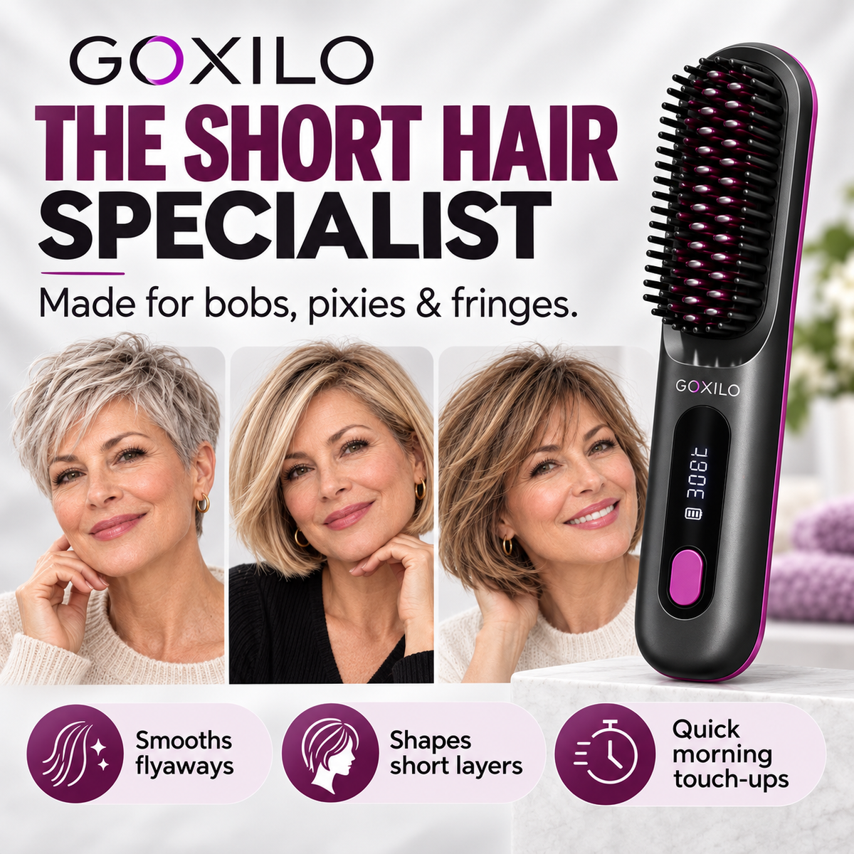 GOXILO ShortStyle™ Heated Brush