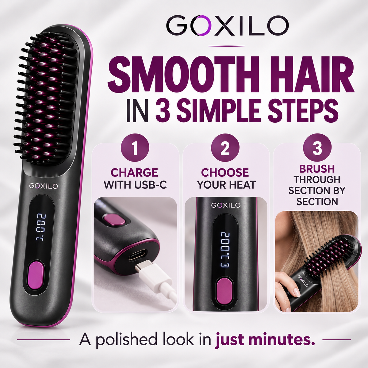 GOXILO ShortStyle™ Heated Brush