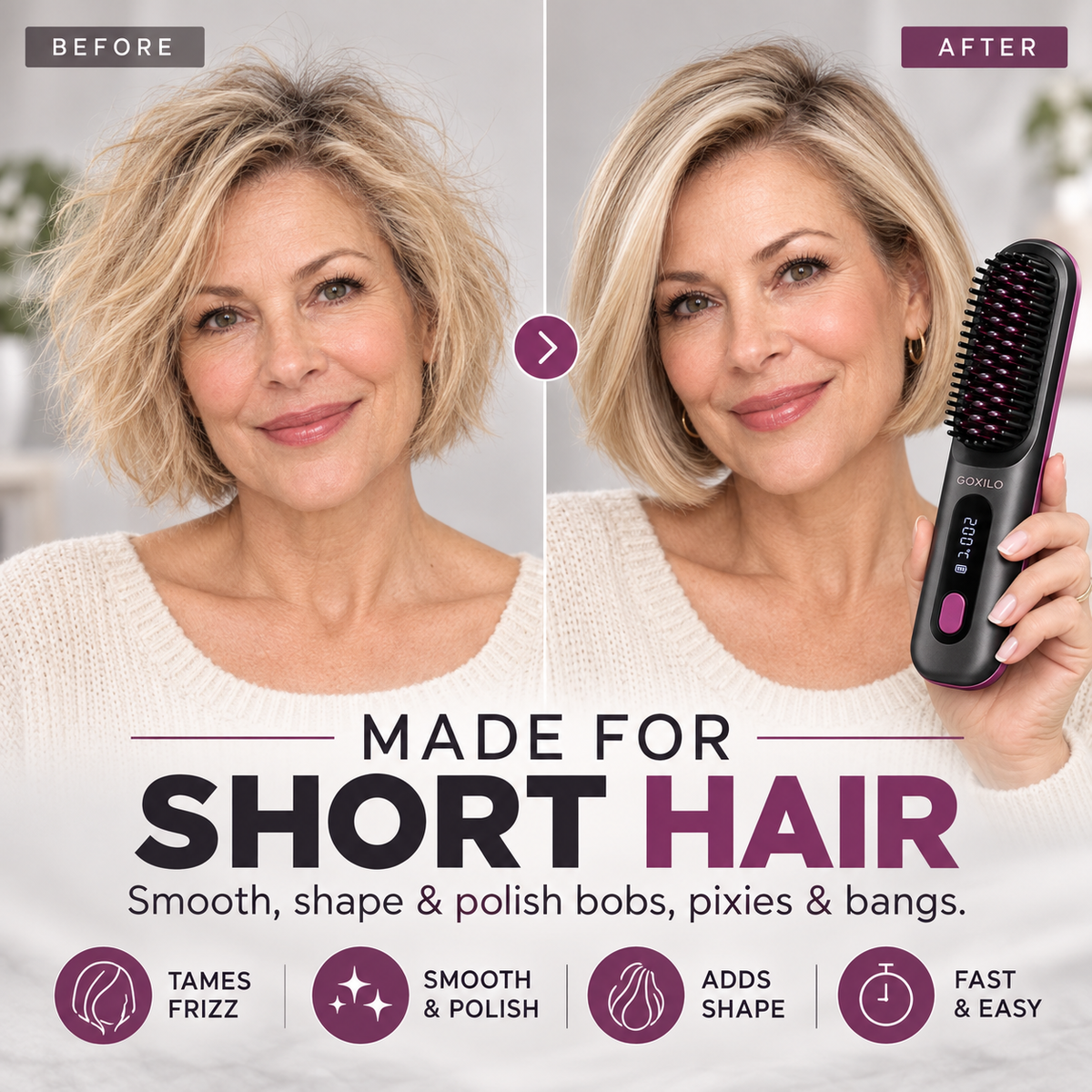 GOXILO ShortStyle™ Heated Brush