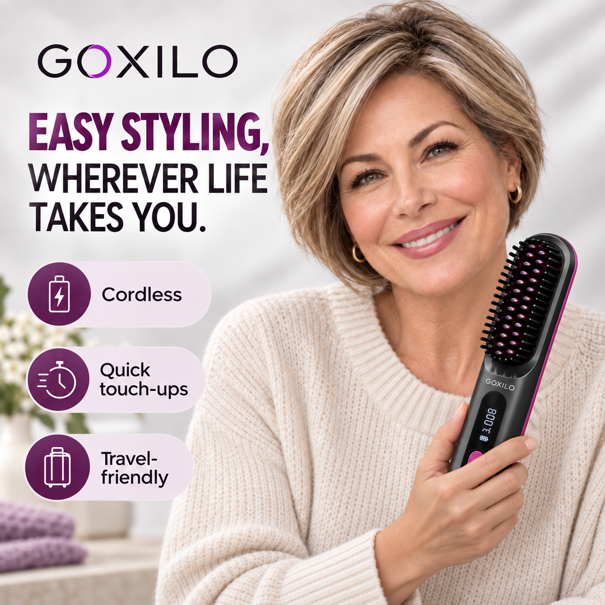 GOXILO ShortStyle™ Heated Brush