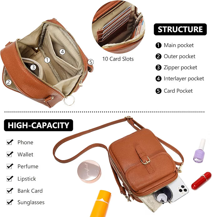 🎒 49% OFF NOW! 🧳 GOXILO Anti-Theft Messenger Bag – Built-In Wallet & Multi-Pocket Design