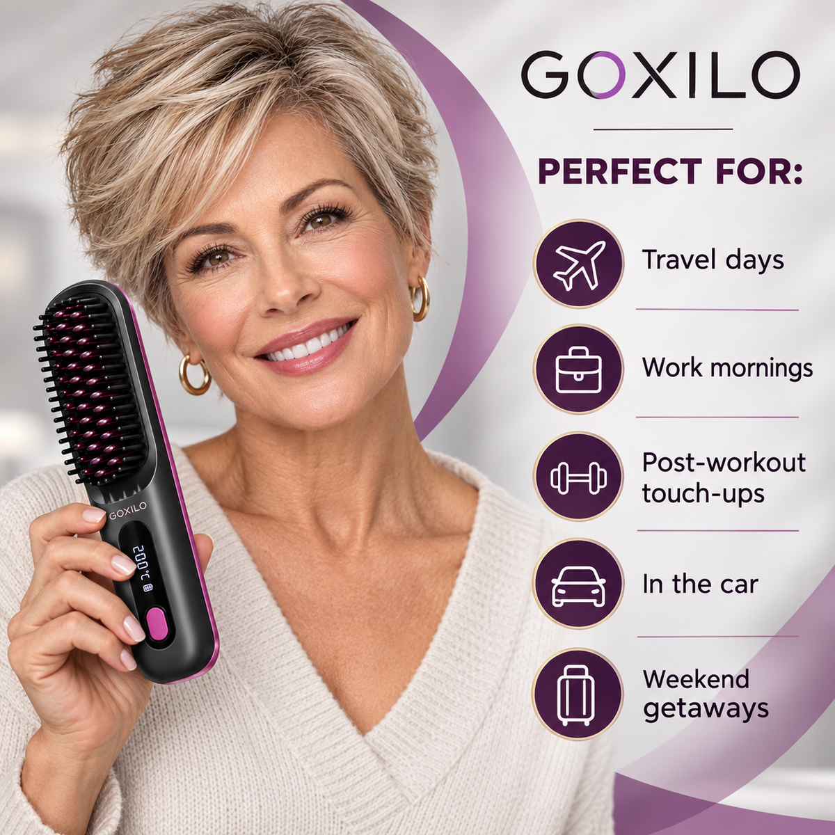 GOXILO ShortStyle™ Heated Brush