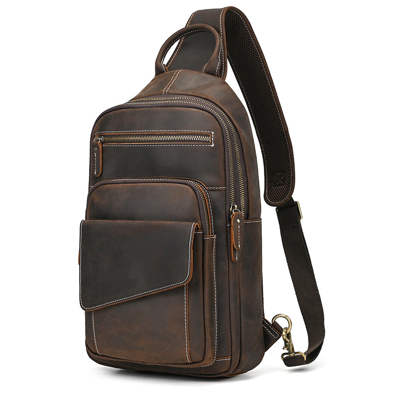GOXILO | Men's Crossbody Bags Sling Bags Real Leather