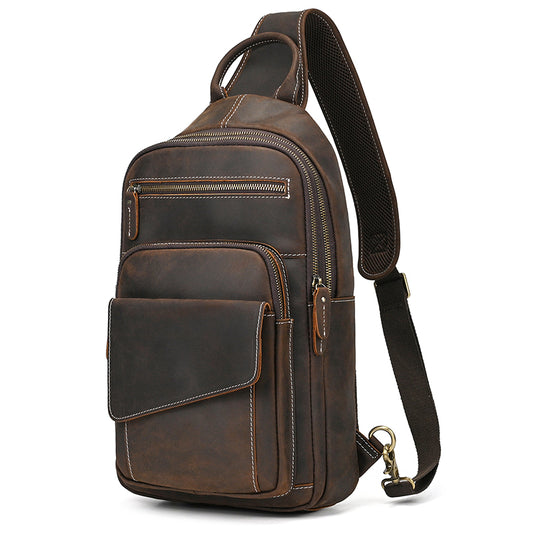 GOXILO | Men's Crossbody Bags Sling Bags Real Leather