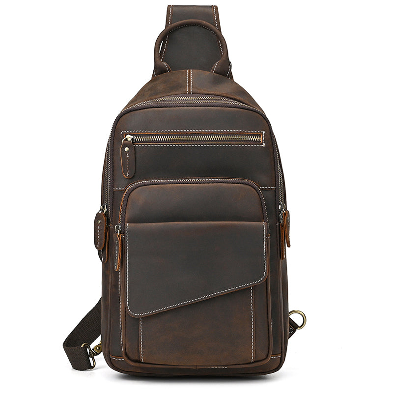 GOXILO | Men's Crossbody Bags Sling Bags Real Leather