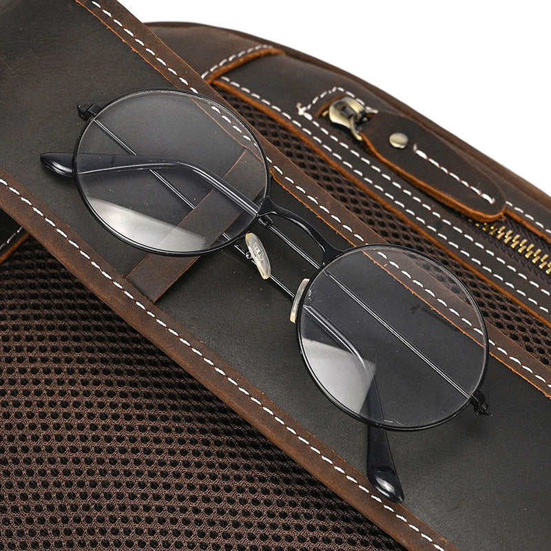 GOXILO | Men's Crossbody Bags Sling Bags Real Leather