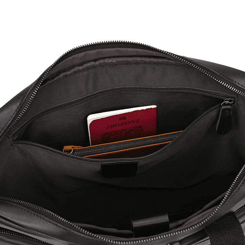 Classic Leather Bag for Laptop Men's Briefcase