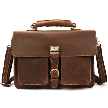 Leather Laptop Messenger Bag