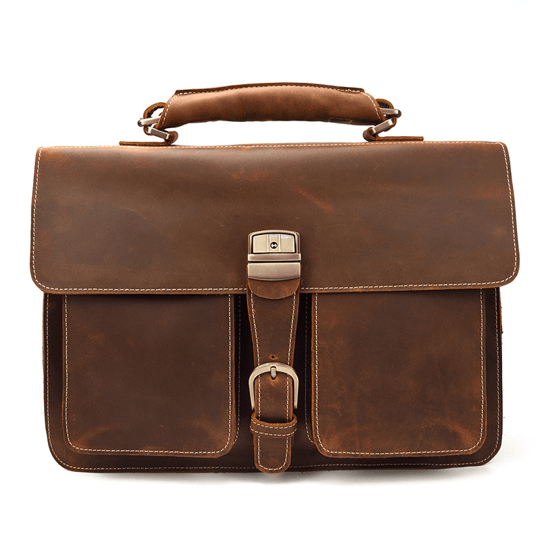 Leather Laptop Messenger Bag