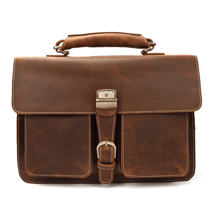 Leather Laptop Messenger Bag