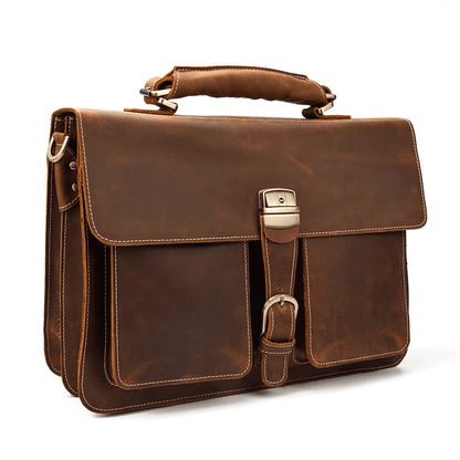 Leather Laptop Messenger Bag