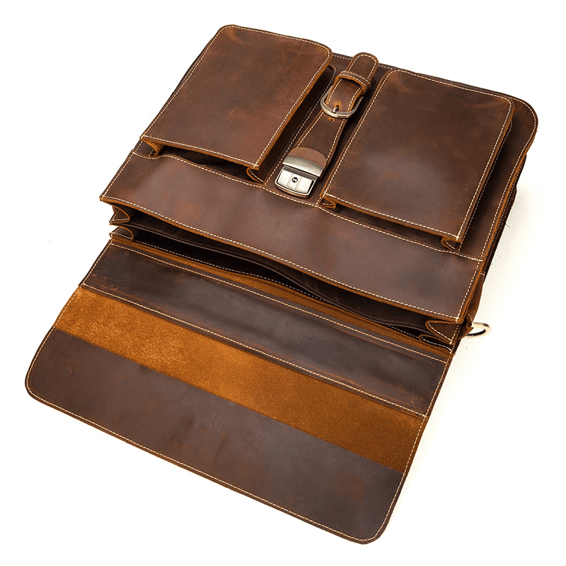 Leather Laptop Messenger Bag