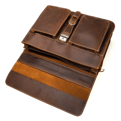 Leather Laptop Messenger Bag