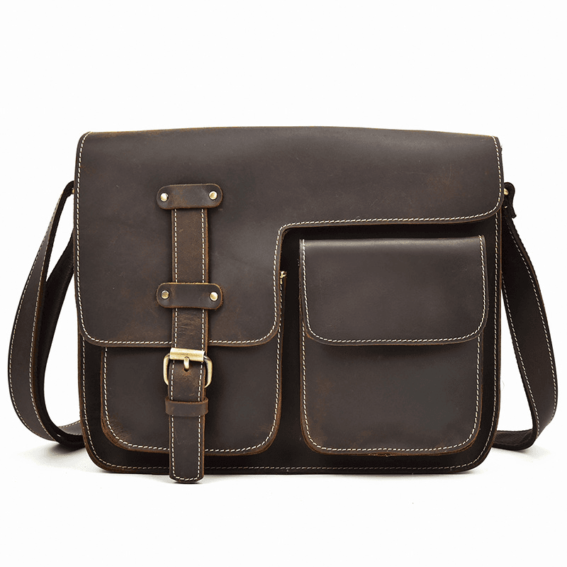 Leather Shoulder Messenger Bag
