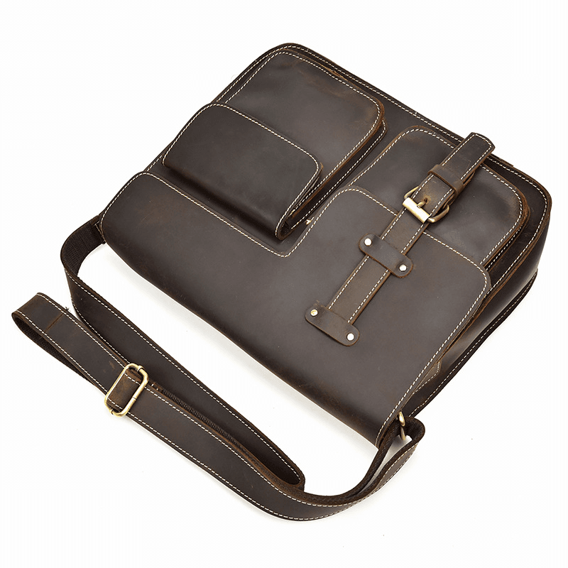 Leather Shoulder Messenger Bag