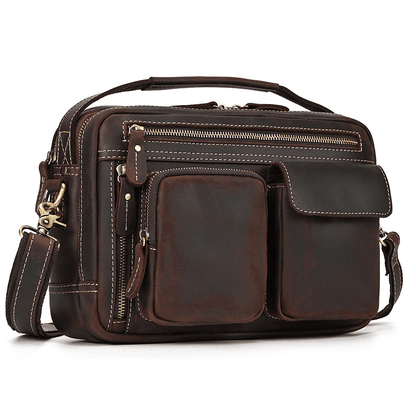 Male Leather Messenger Bag