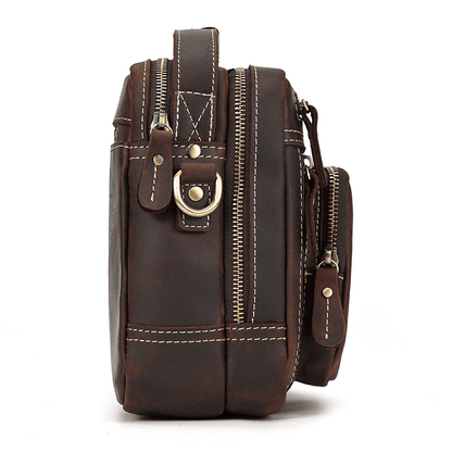 Male Leather Messenger Bag