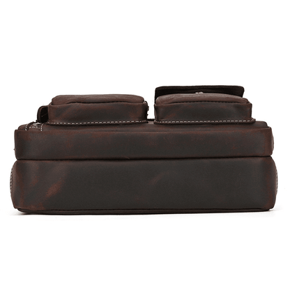 Male Leather Messenger Bag