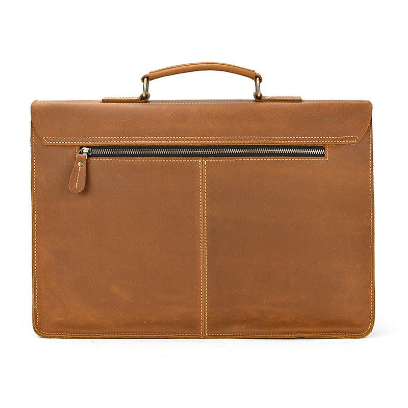 Men’s Leather Portfolio Messenger Bag