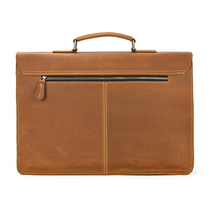 Men’s Leather Portfolio Messenger Bag