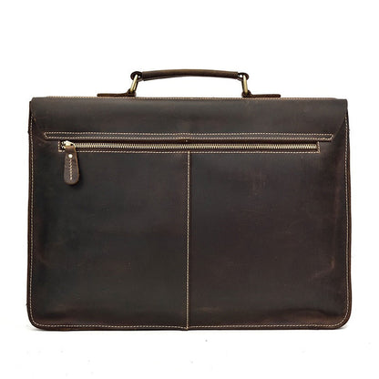 Men’s Leather Portfolio Messenger Bag