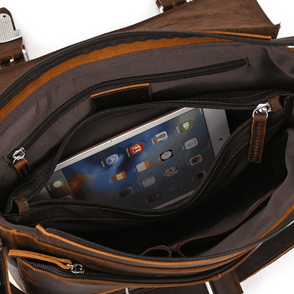 A4 Leather Messenger Bag