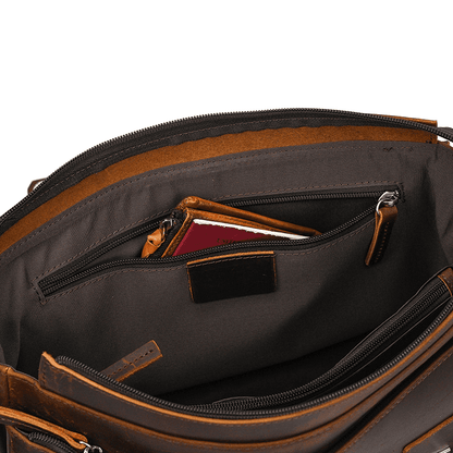 A4 Leather Messenger Bag