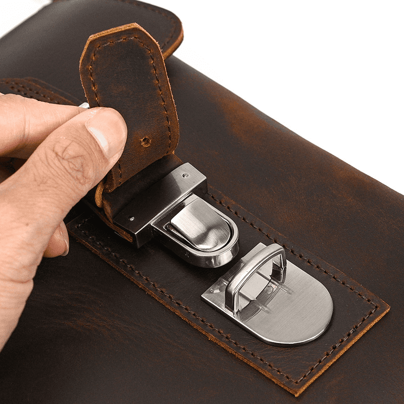 A4 Leather Messenger Bag