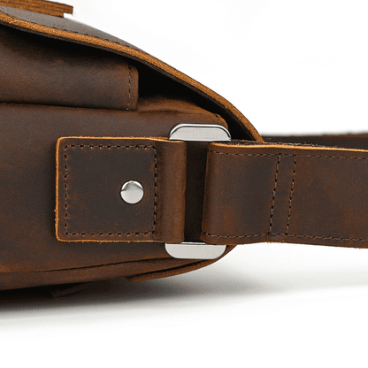 A4 Leather Messenger Bag