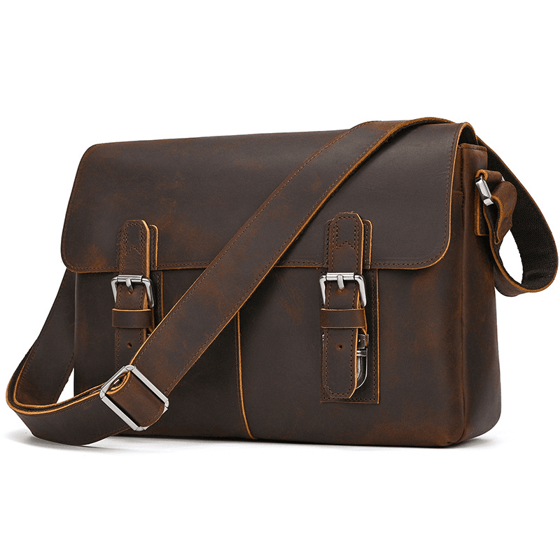 A4 Leather Messenger Bag
