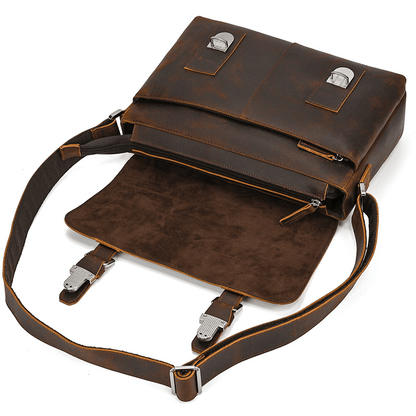 A4 Leather Messenger Bag