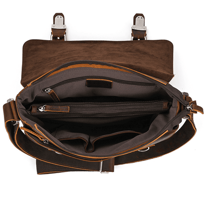 A4 Leather Messenger Bag