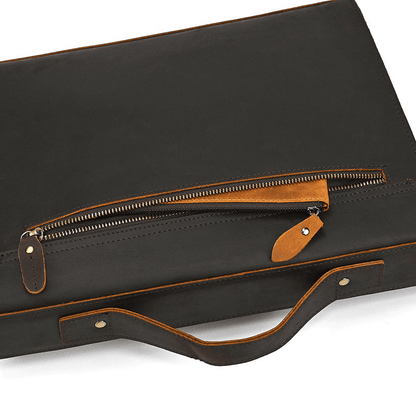 Cow Leather Male Computer Messenger Bag