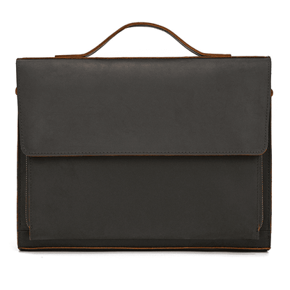 Cow Leather Male Computer Messenger Bag