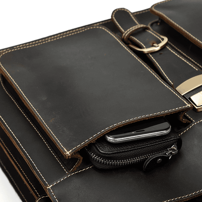 Leather Laptop Messenger Bag
