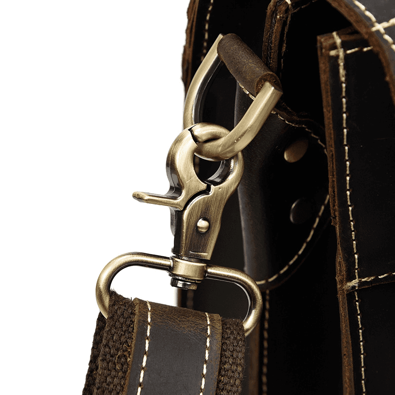 Leather Laptop Messenger Bag