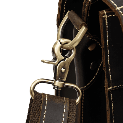 Leather Laptop Messenger Bag