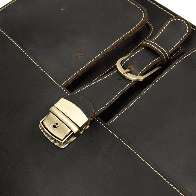Leather Laptop Messenger Bag