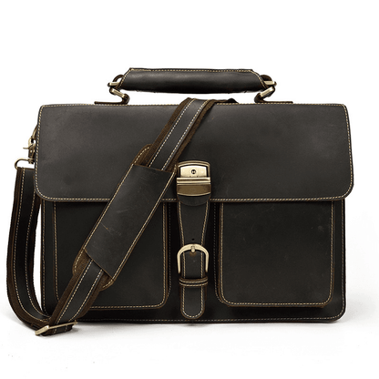 Leather Laptop Messenger Bag