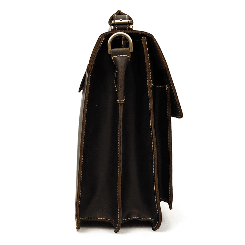 Leather Laptop Messenger Bag