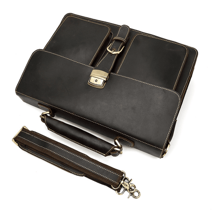 Leather Laptop Messenger Bag