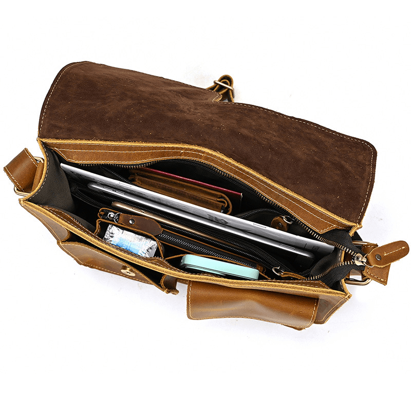 Leather Shoulder Messenger Bag