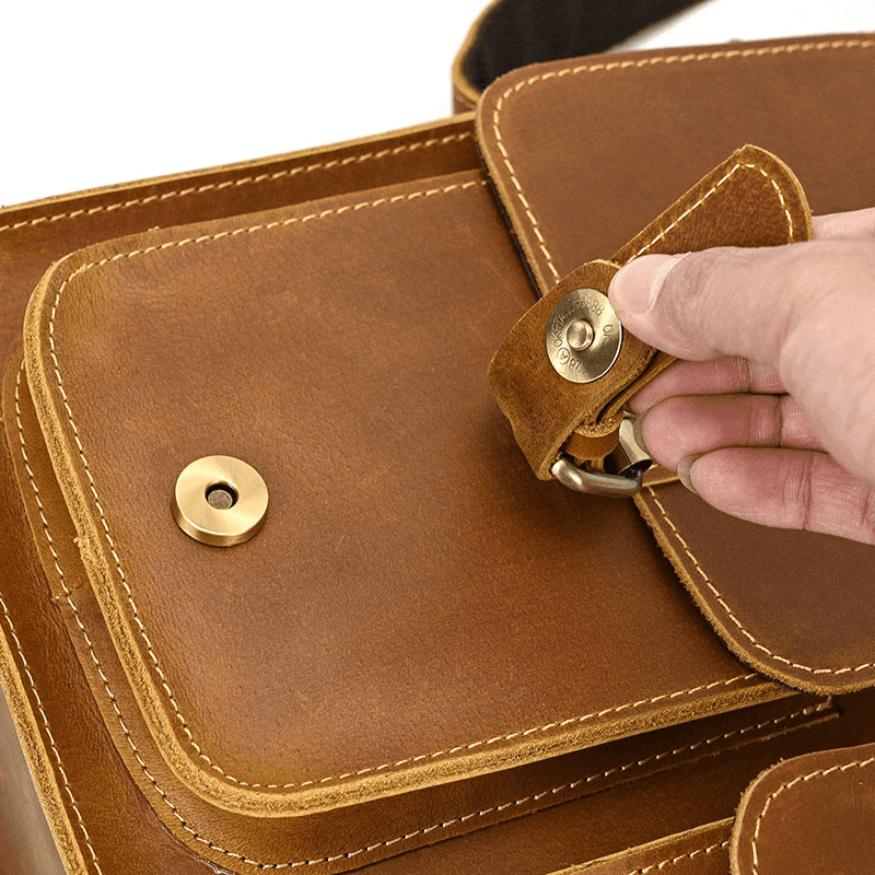Leather Shoulder Messenger Bag