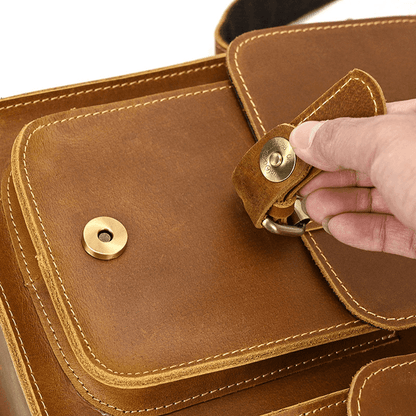 Leather Shoulder Messenger Bag