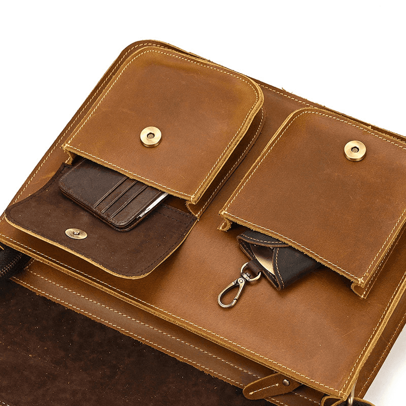 Leather Shoulder Messenger Bag