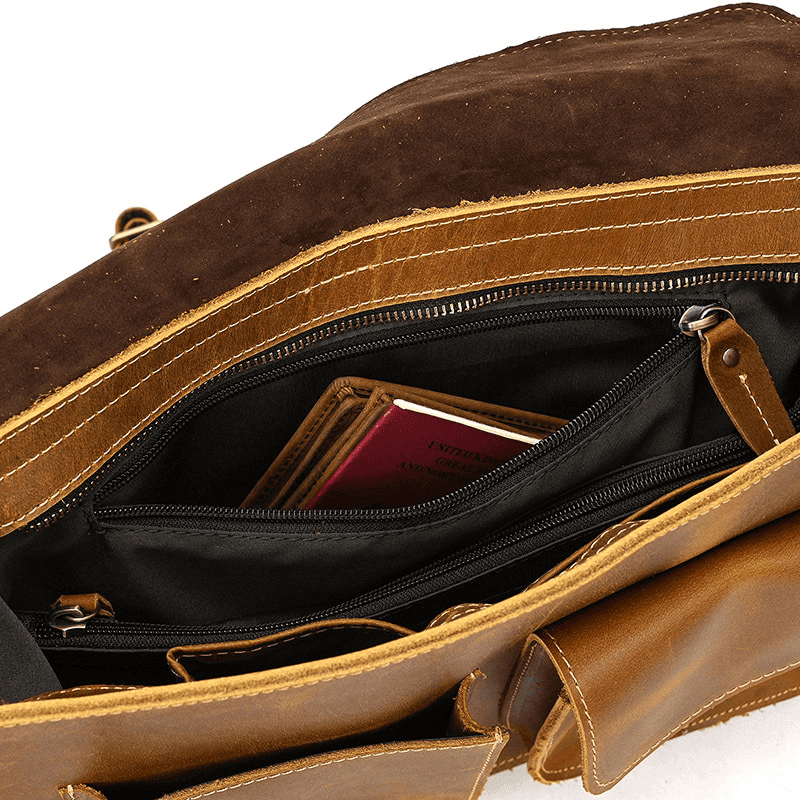 Leather Shoulder Messenger Bag