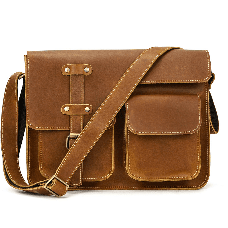 Leather Shoulder Messenger Bag