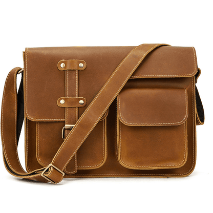 Leather Shoulder Messenger Bag