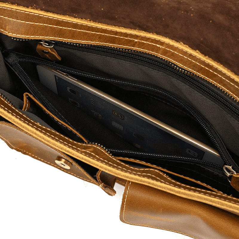 Leather Shoulder Messenger Bag