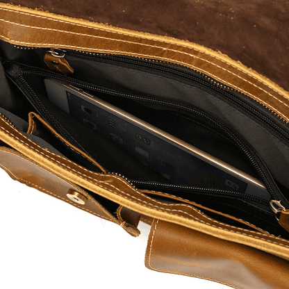 Leather Shoulder Messenger Bag